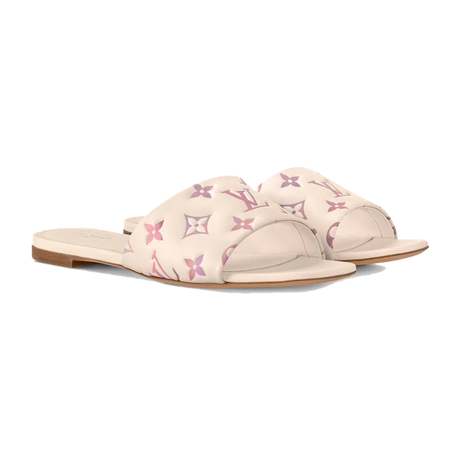 Mule plate de 6h du matin — Rose Monogram