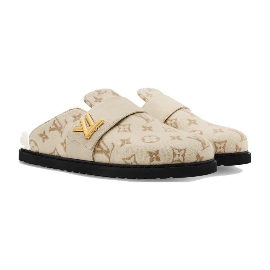 Mule plate fermée LV Cosy Comfort — Crème Monogram