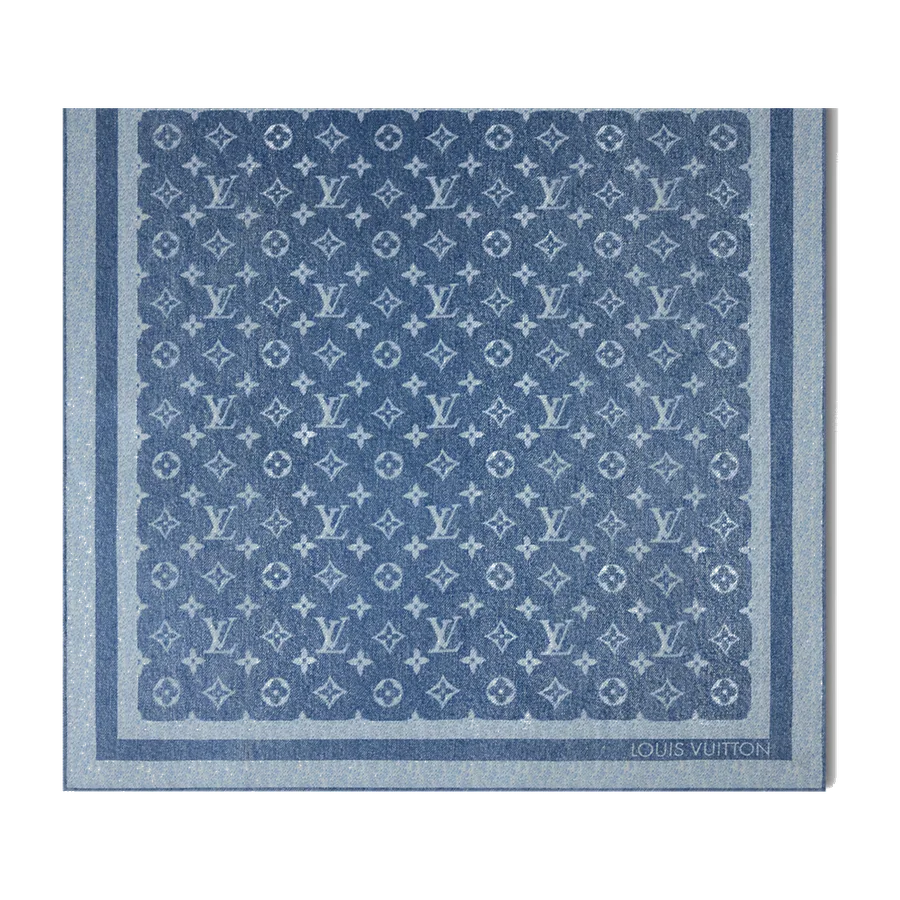 Monogram Silhouette Denim Square 55 — Bleu Denim