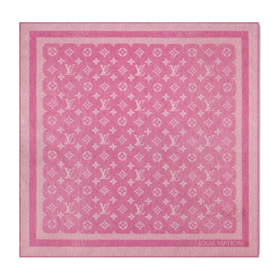 Monogram Silhouette Denim Square 55 — Denim Fuchsia